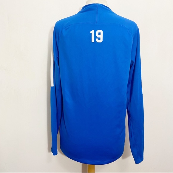 NIKE “Nationals” dri fit top zip neck long sleeve thumb holes polyester M - Picture 6 of 10